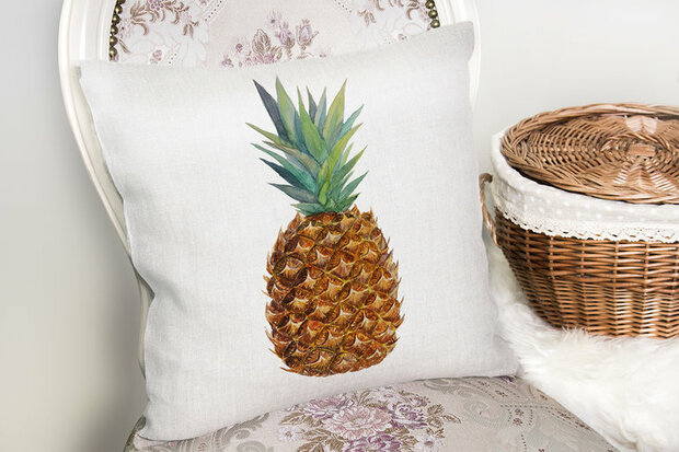 Woonkamer decoratieve sierkussen ananas - Kussens woonkamer - Binnen of Buiten decoratie sierkussens 45x45cm